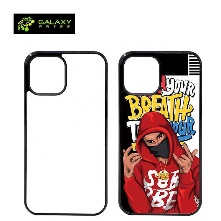 Newest Sublimation pc Blank Phone Case With Aluminum insert Black/White/Transparent for Iphone 12