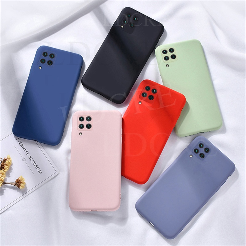 For Samsung Galaxy S21 Fe A52 5g A22 A72 A12 M51 A31 M62 S21 S20 Phone Case For Sam S20 A02s A03s F22 Liquid Silicone Phone Case