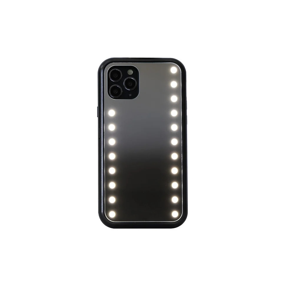 Mirrorcase Set  Cute Luxury Brand LED Ring Light Phone Case For iPhone 11 12 Pro Max