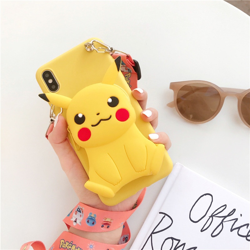 Zipper Wallet Cartoon Phone Cases for dropshipping