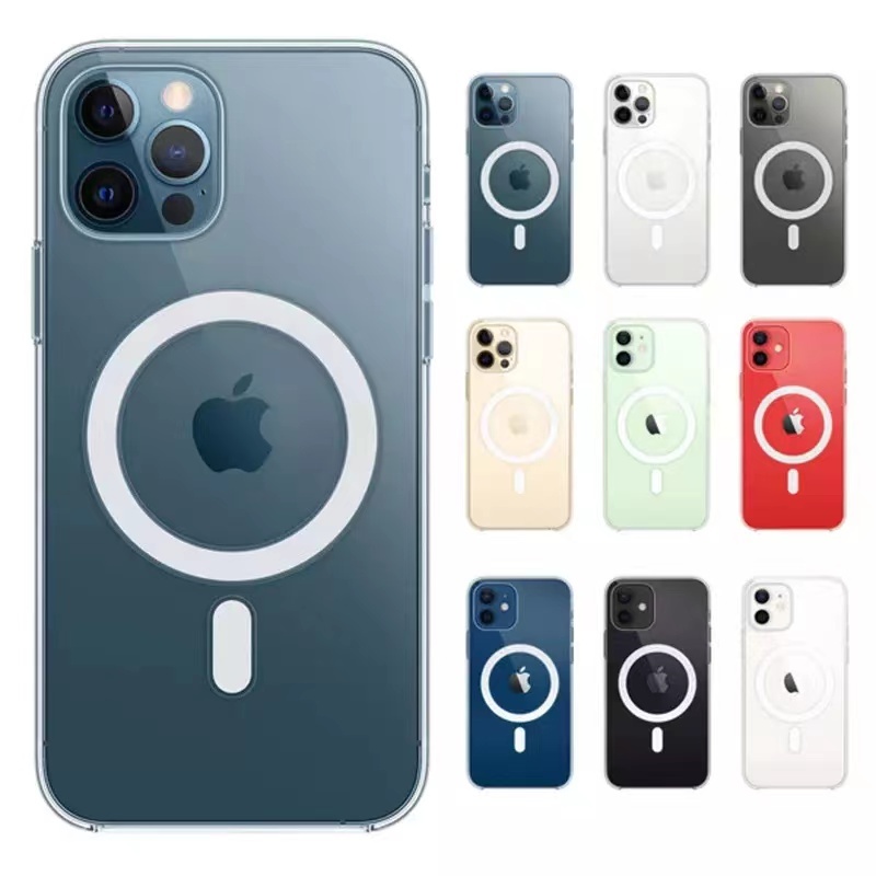 Ultra Clear Built-in Magnetic Circle Soft Phone Case for IPhone 12 Pro Max 12 Mini 2020 Mag Safe Protective Cover Shell