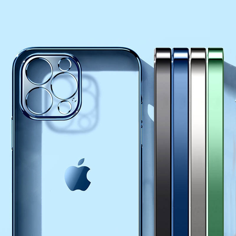 TPU Silicone Soft Phone Case For iPhone 12 pro max Shockproof Transparent Clear Cell Phone Case Cover for iPhone 11 X XR XS MAX