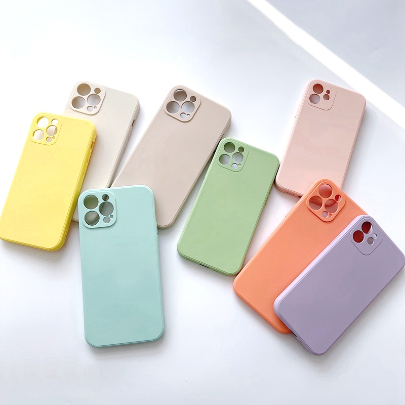 Wholesale Soft Cover Liquid Silicone Phone Case Colorful Mobile Phone Case for Iphone 11 /12 pro max