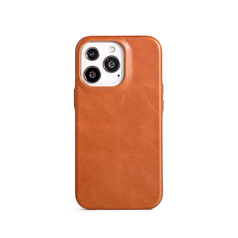 Simplicity Original Style Handmade Leather Phone Case for iPhone 13pro