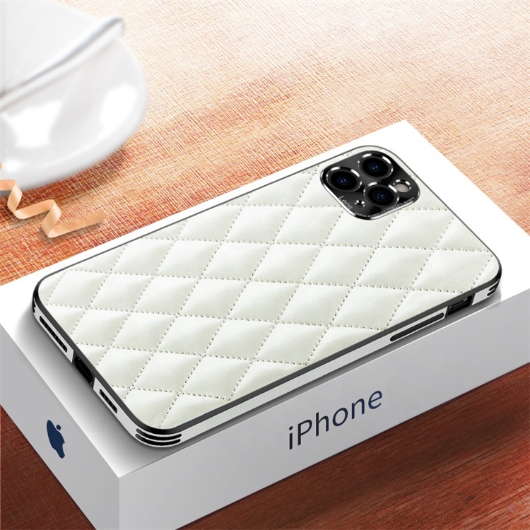 Luxury Leather Back Cover Fashion Phone Case with Classic Designs for Iphone 12 Pro Max,12 Pro