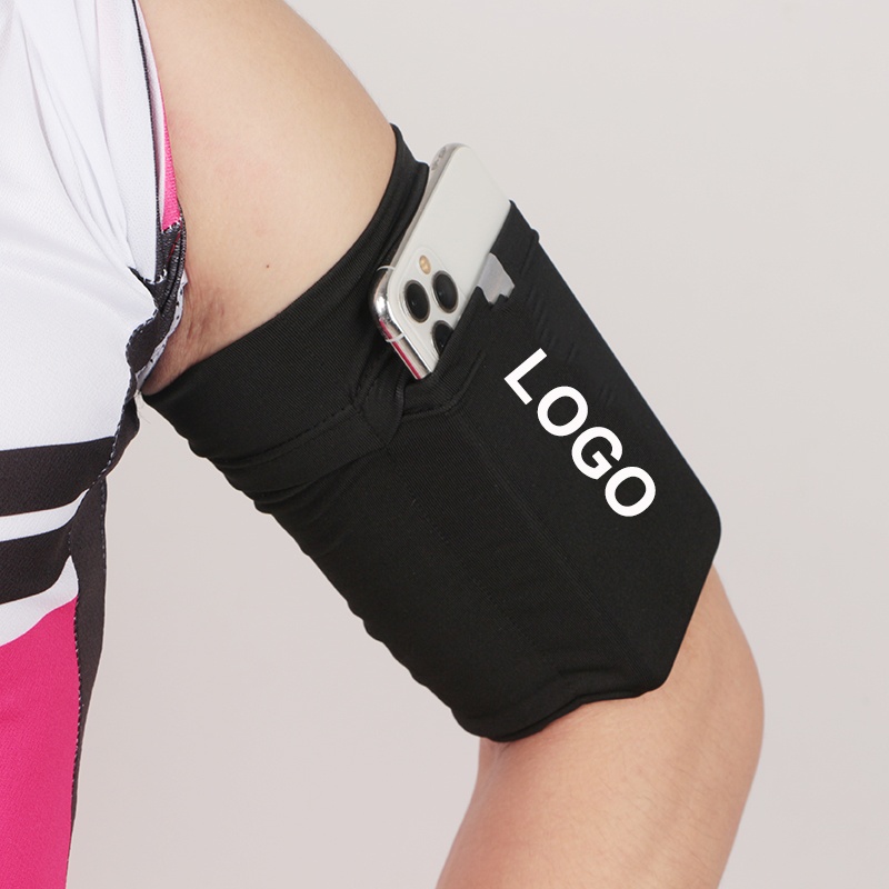 2021 Mobile elastic fitness runing climbing logo football wrist bicycle sport armband phone case