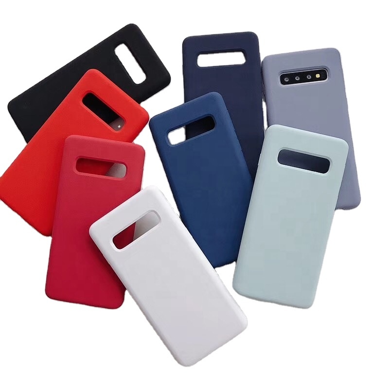 2019 Hot Sale Soft Touch Liquid Silicone Phone Case for Samsung Galaxy S10 S9 S8 Cover