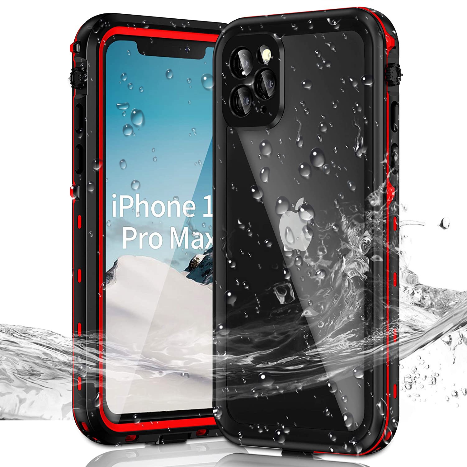 Waterproof Phone Case for iphone 11 pro max Shockproof, Dustproof Full Body Protection Cover TPU Rugged Bumper Underwater Case