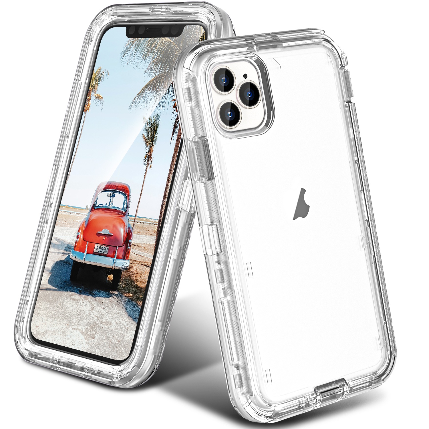 Heavy Duty Shockproof Anti-Fall Clear case, Compatible cool phone case ladies phone covers phone cover
