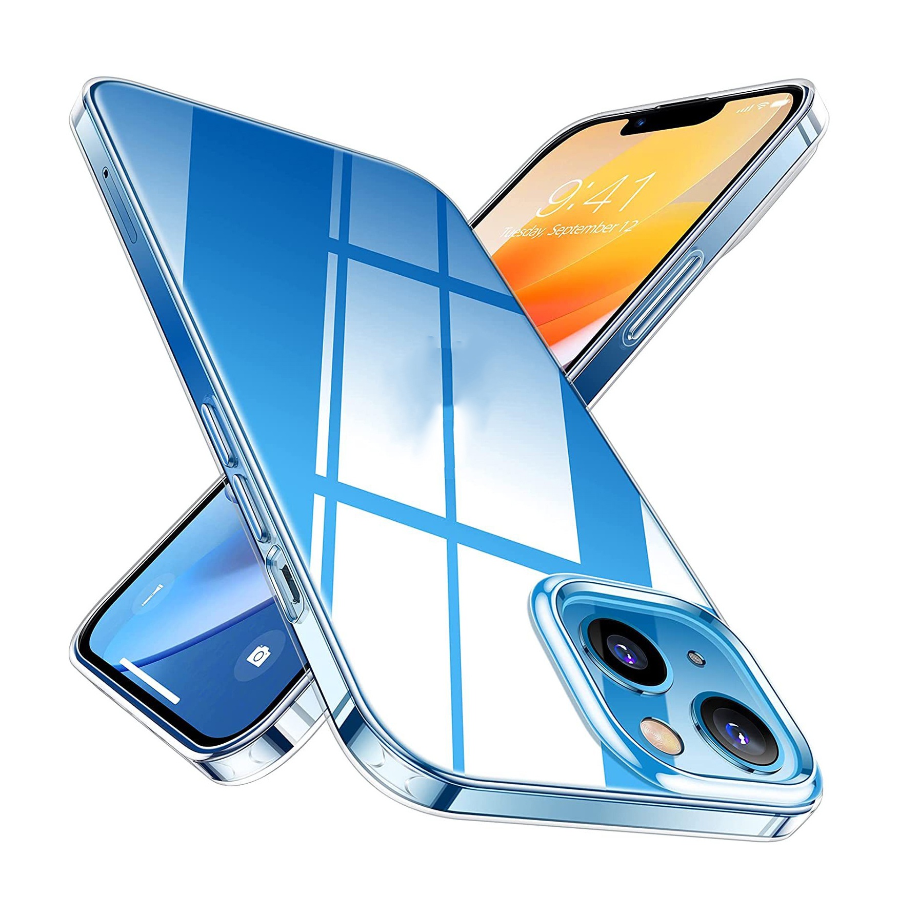 Ultra Thin Clear Case For iPhone 13 12 11 Pro XS Max XR X Soft TPU Silicone For iPhone 12 Mini 6 7 8 Plus Back Cover Phone Case