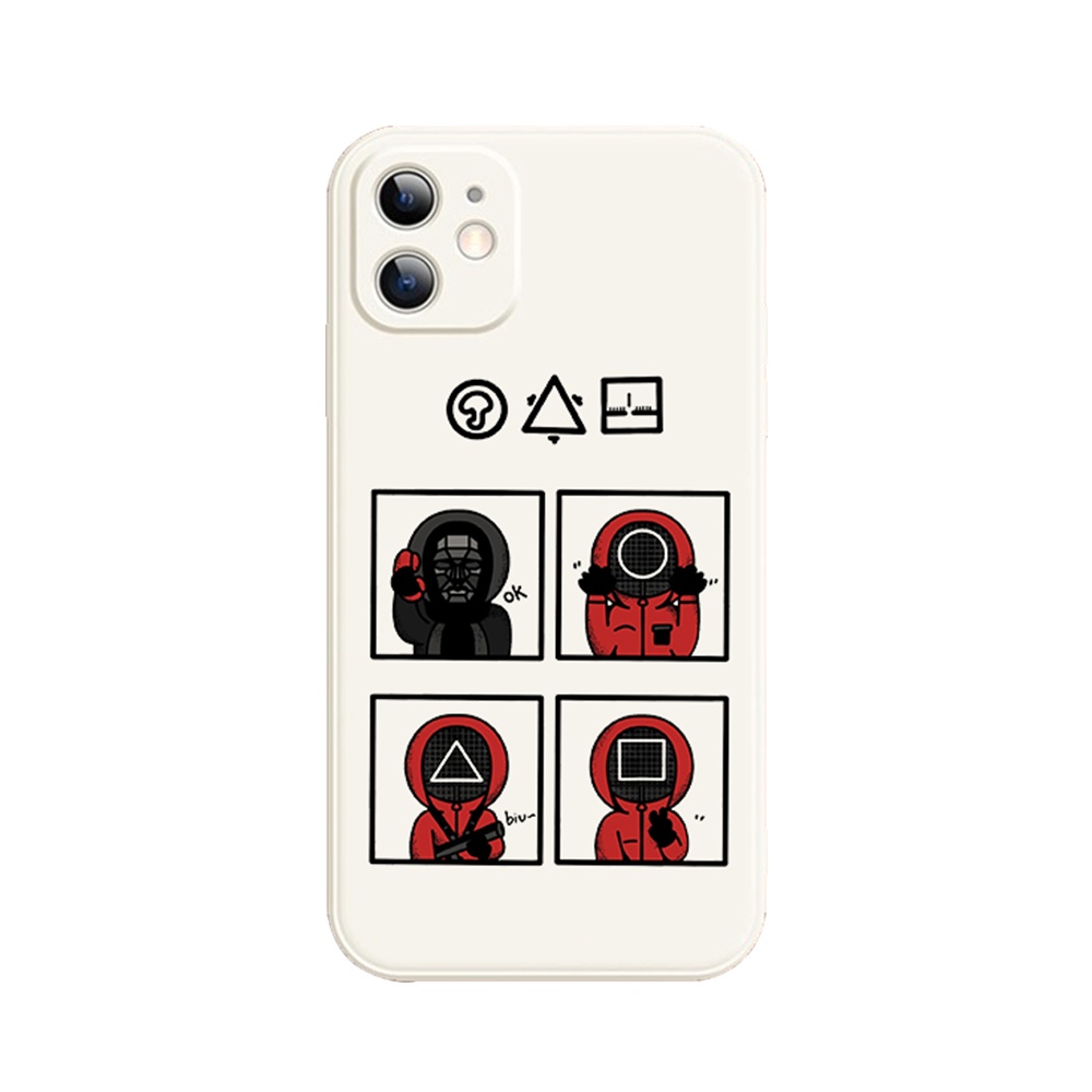 Fashion Trend Mobile Phone Case Cover Movie Game Cover Case for iPhone 13 12 11 Pro Max Squid Game Phone Case