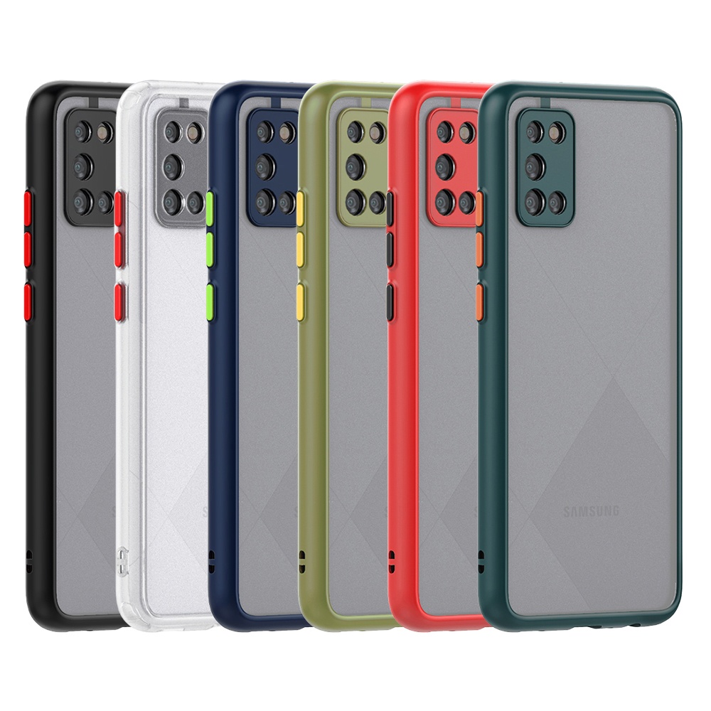 Best selling camera lens protection matte phone case For Samsung galaxy A12 mobile phone bags & cases