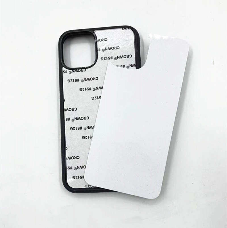 DIY 2D Sublimation Blank Cell Phone Case With Aluminum Plate for iphone, Samsung