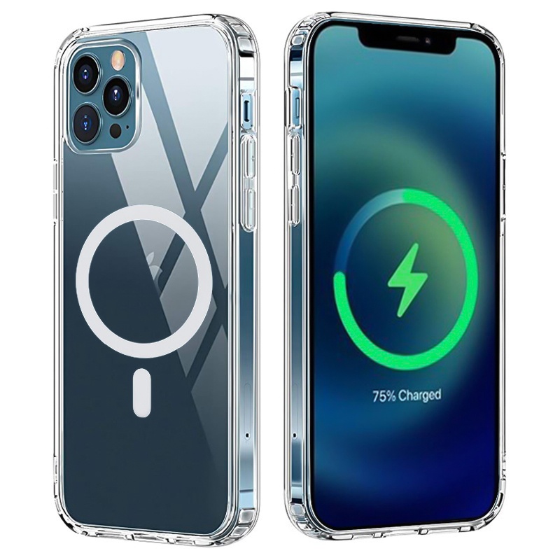 2021 Tpu Cover Clear Free Shipping Shockproof Transparent Custom Magnetic Phone Case For Iphone 13 Pro Max Case Magsafe