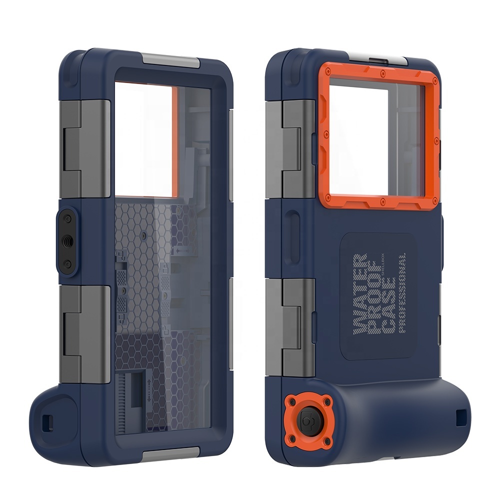 Shellbox Factory Supply 2021 Upgraded Strong-Duty 50 Feet IP68 Standard Waterproof Diving Phone Case For Diving