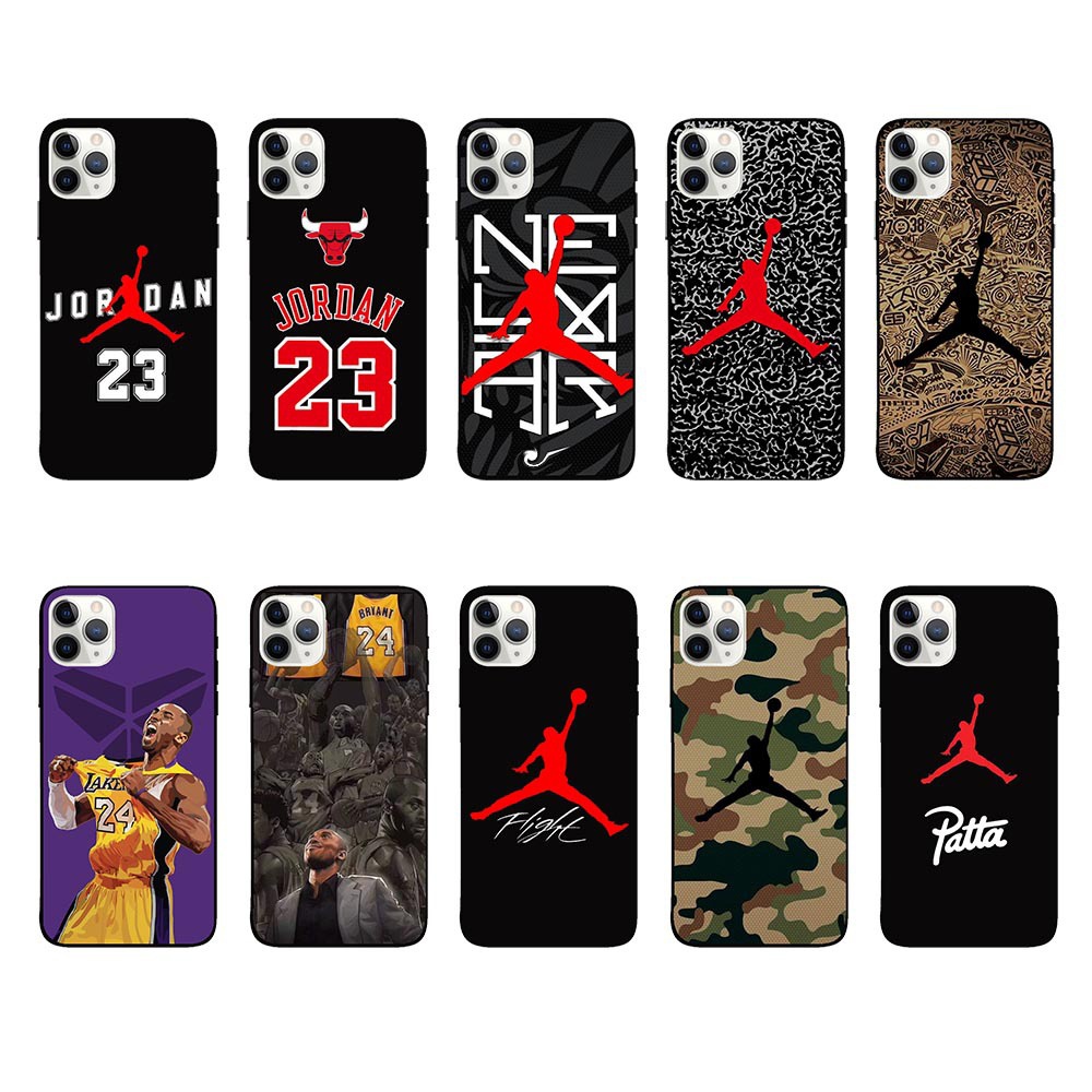 2021 New Design Protective TPU Mobile Phone Case for Iphone 11 12 13 Pro Max X XS Fashion Kobe Jordan AJ Shockproof Phone Cover