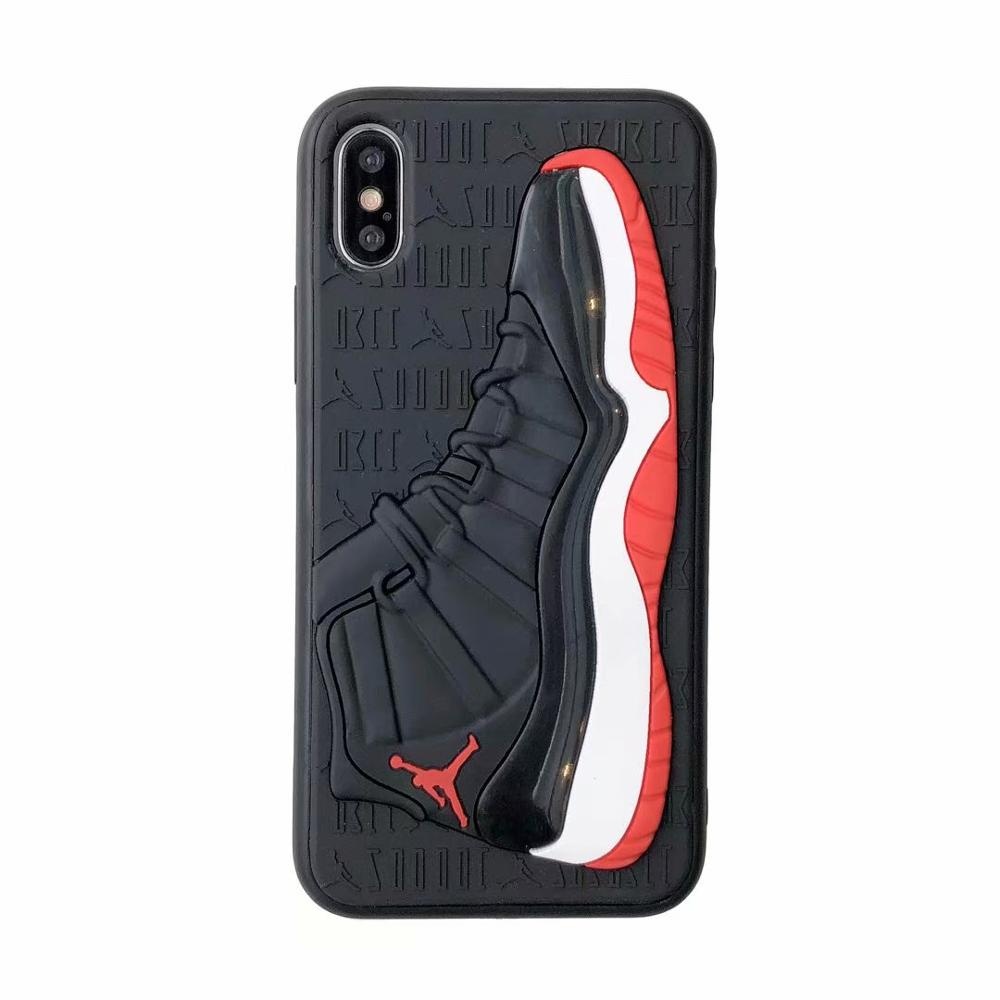 Fashion 3D NBA Air Dunk Jordan Sports Basketball Shoes Sneaker Soft Phone Cases For iphone 11 12 Pro MAX7 8 Plus XS XR 10