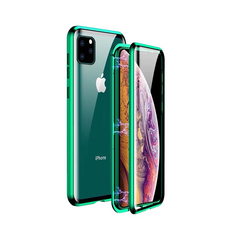 Ultra thin for iphone 11 tempered glass phone case,for iphone 11 plus case covers,mobile phone shell for iphone 11 magnetic case
