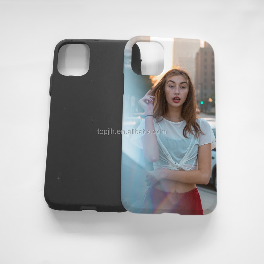 Sublimation mobile phone case 3D 2 in 1 PC phone cover for iphone 11 pro max