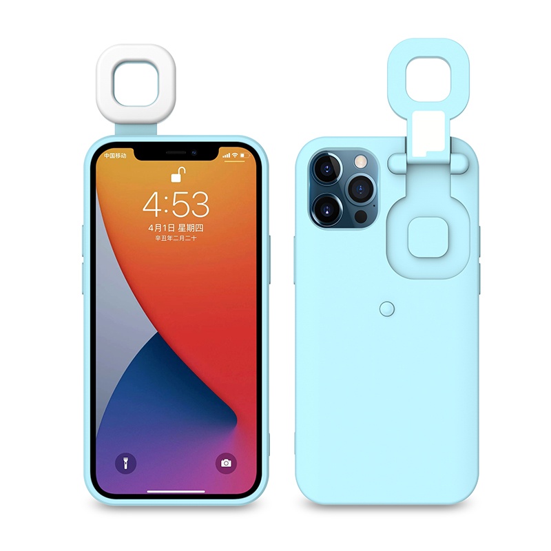 Ring fill flash Light Phone Case LED Selfie Flashlight Light Up protective cover  Phone Case For apple iPhone 13  iPhone13