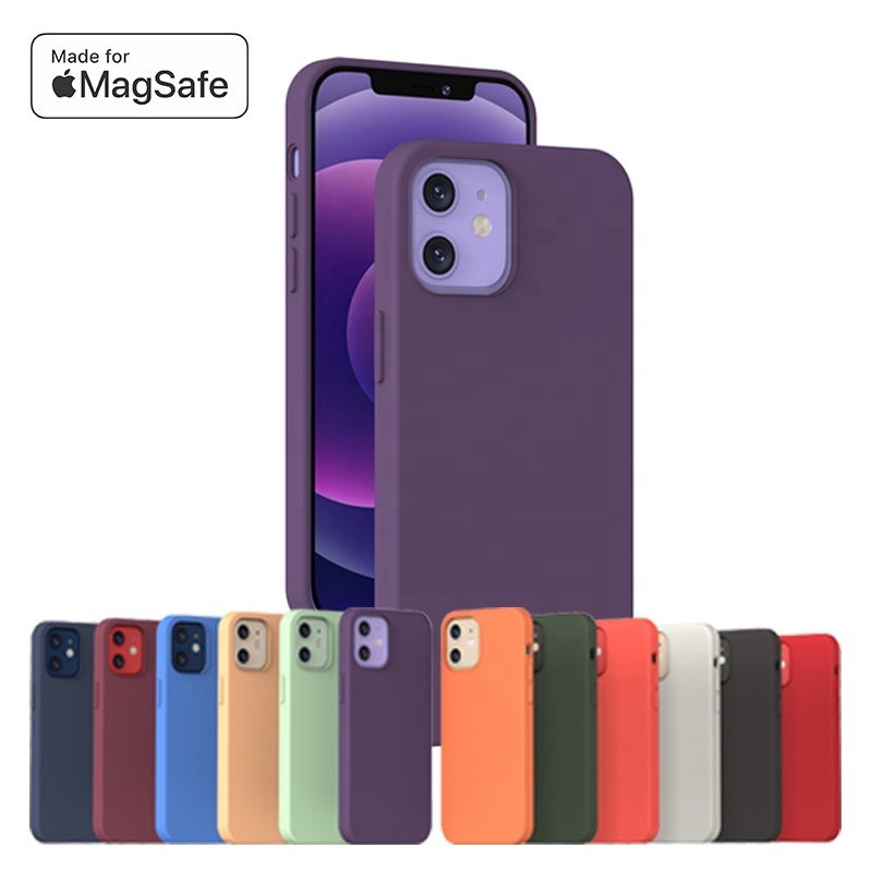 MFM liquid silicone Magnetic phone case  for iPhone13/mini/Pro/Pro Max MFi Certified for MagSafe silicone Protective Case