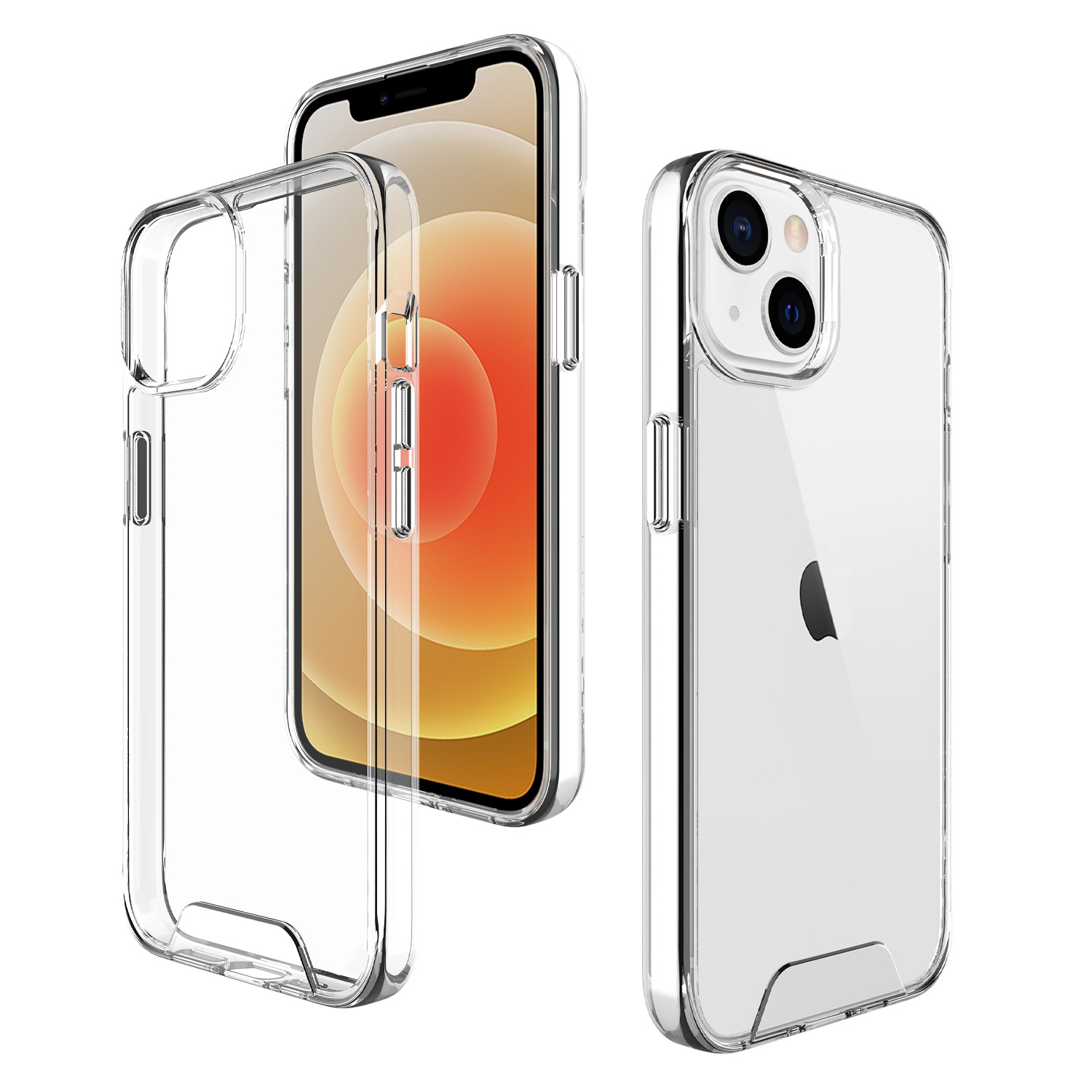 Soft TPU Bumper Cover For iPhone 12 Case Clear Transparent TPU Phone Case For iPhone 13 11 Case  mobile phone 12 Pro Max 2020