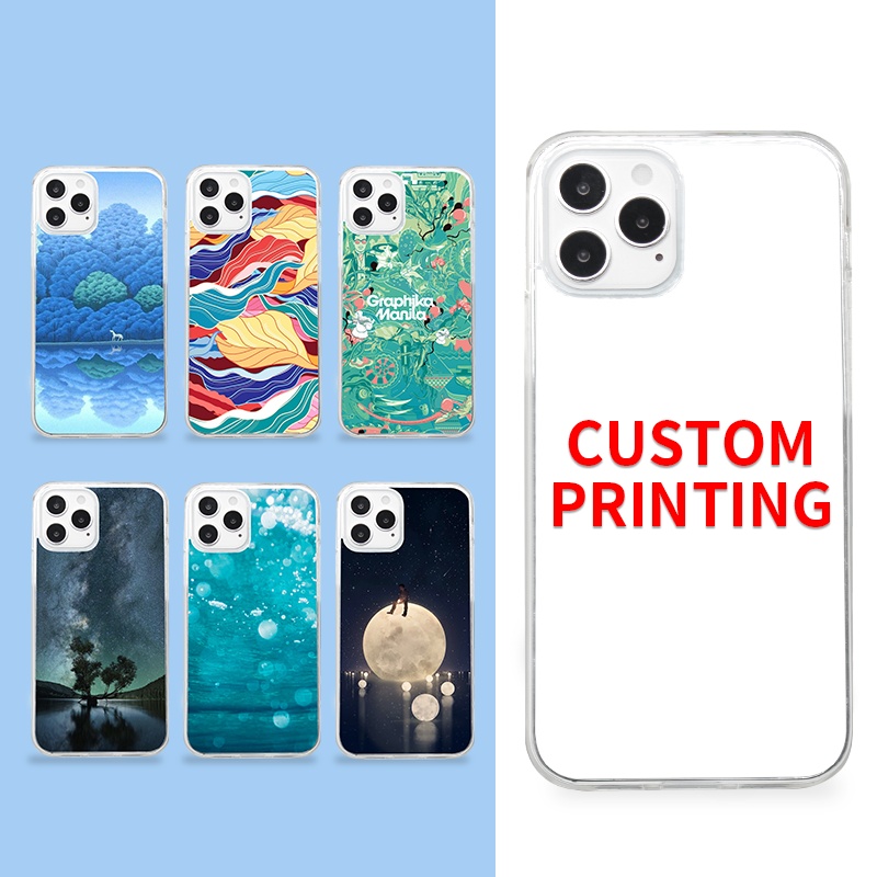 OEM ODM Custom pattern phone cover clear tpu phone case for iphone 12 pro 11 pro max X 8 7P