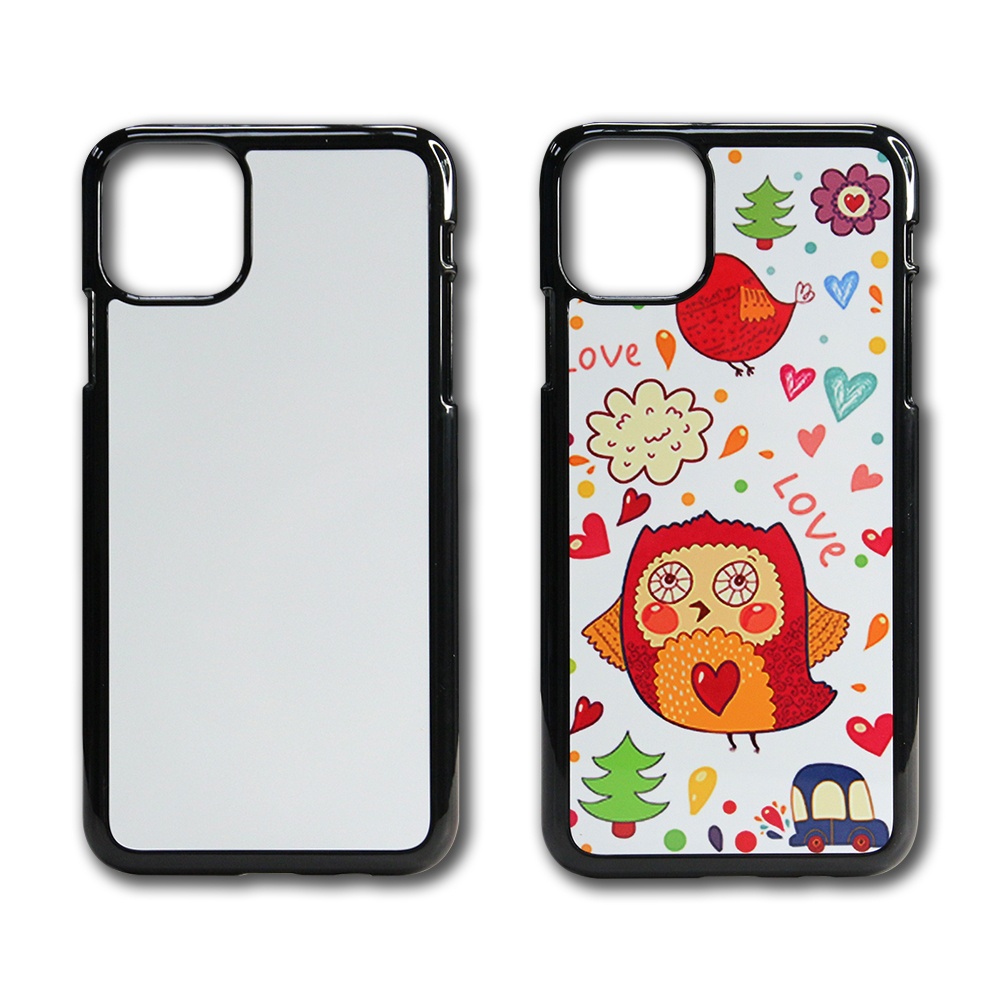 Prosub 2d sublimation case/phone cases sublimation blank cover case for iphone 11 pro pc with sublimation aluminum sheet