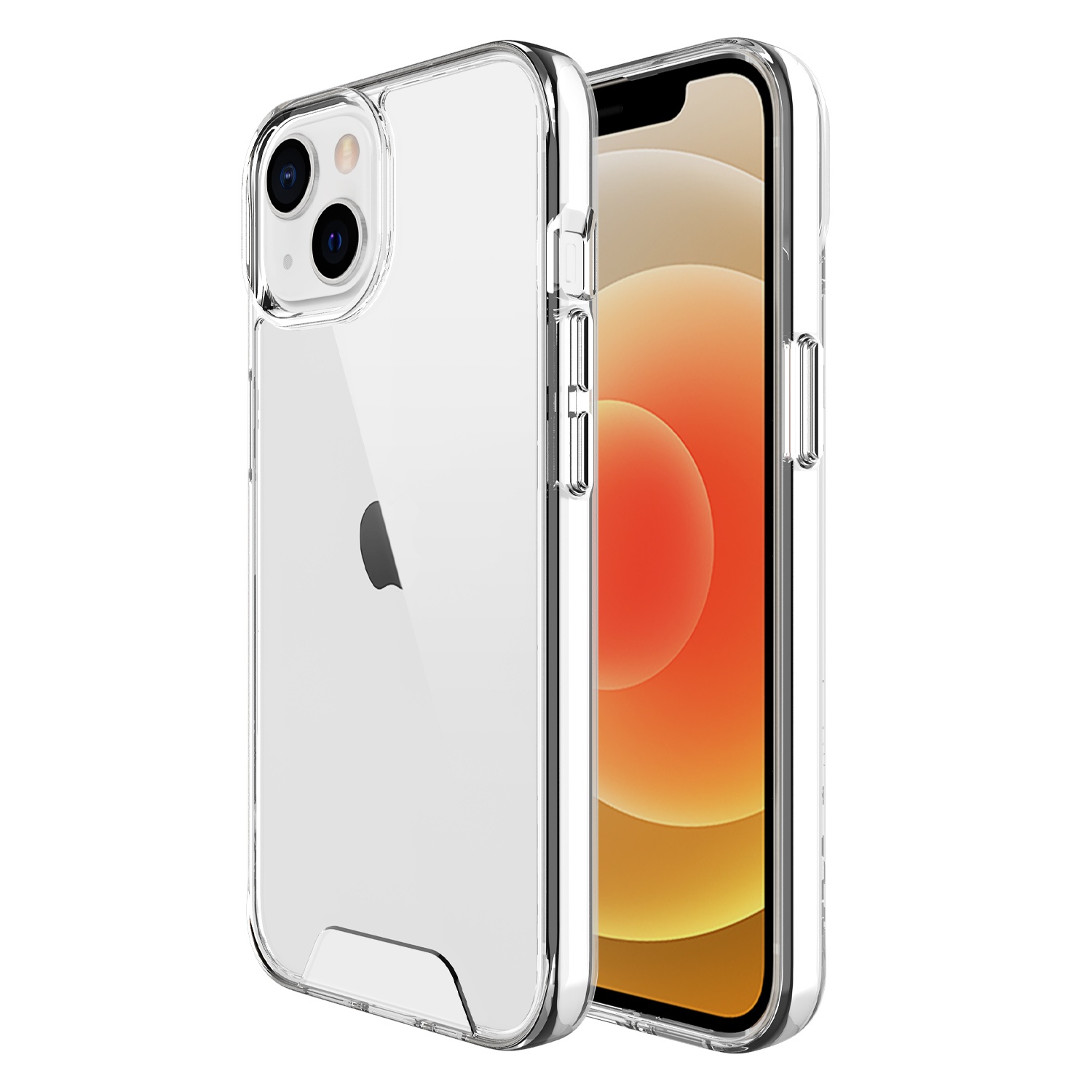 For Apple iPhone 13 /13 Pro Max Hybrid Case Transparent Thin Shockproof Mobile Phone TPU PC Back Cover Space Case