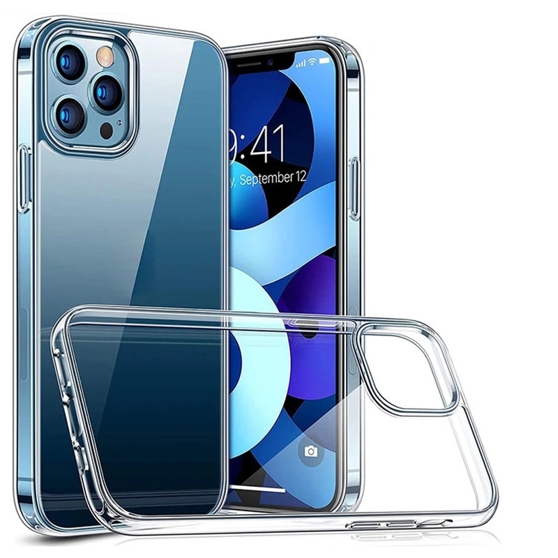 2021 Clear Silicon Ultra Thin Soft TPU Case For iphone X Xr Xs max for iphone 12 13 pro max Transparent Phone Case mobile covers