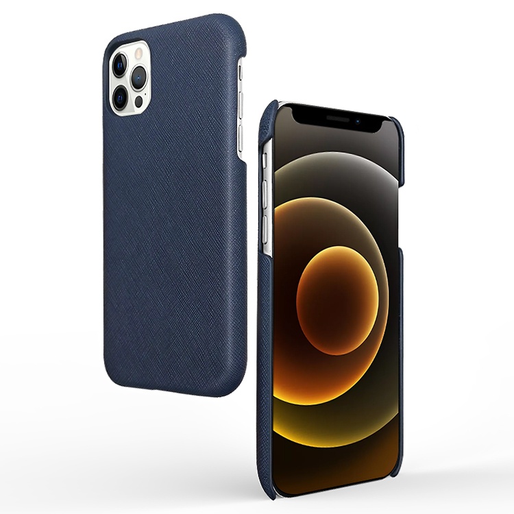 handcrafted premium saffiano leather phone case ultra thin luxury real leather phone cover for iPhone 11