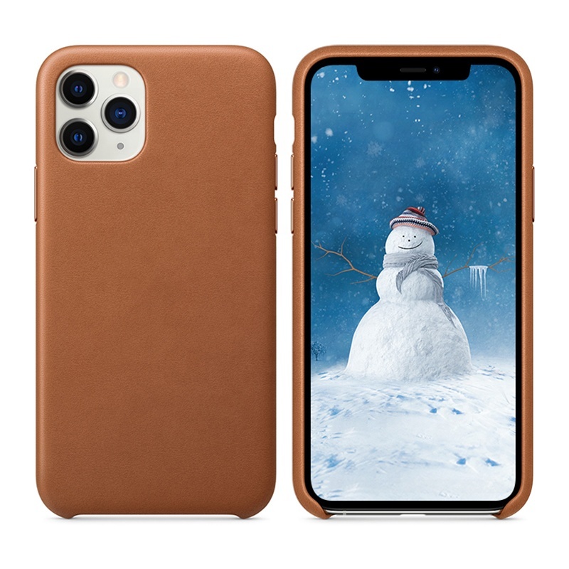 Thin Lamb Pattern Genuine Leather Real Leather Phone Case for IPhones