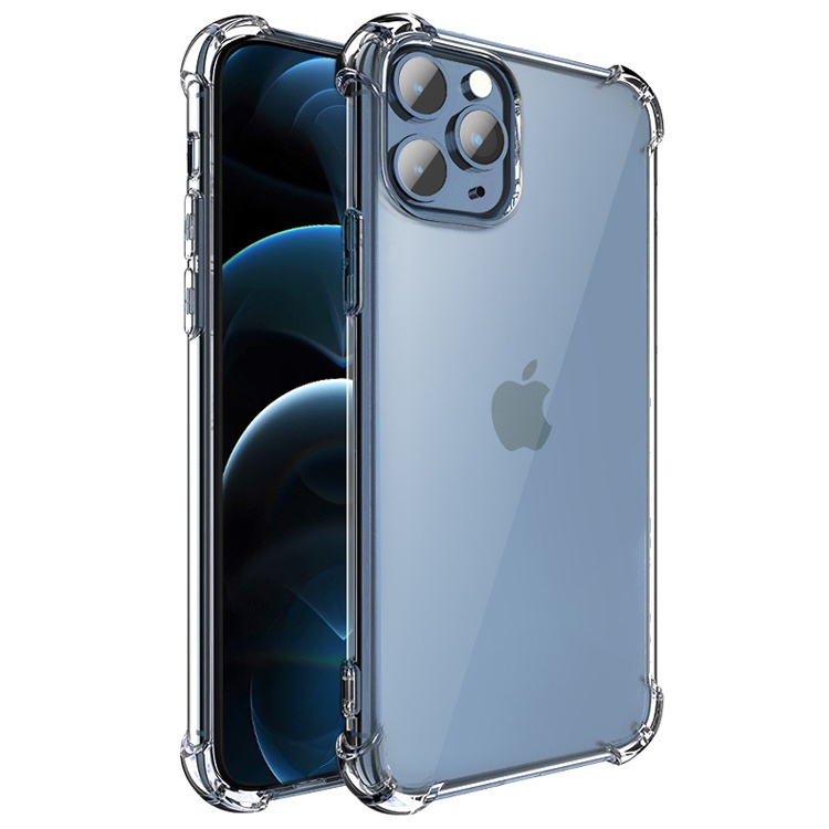 For Iphone 13 Case Shockproof,1.5mm Thin Transparent Crystal Clear Tpu Bumper Phone Case Back Cover For iPhone 11 12 13 Pro Max