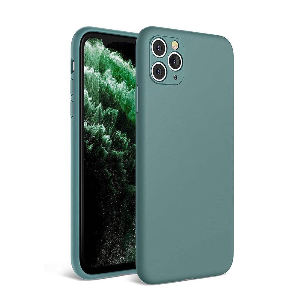 For iphone 11 pro max Best Selling Clear Matte Liquid Soft Silicone Thin  Micro Fiber Precision Hole Protect For iphone X/XR