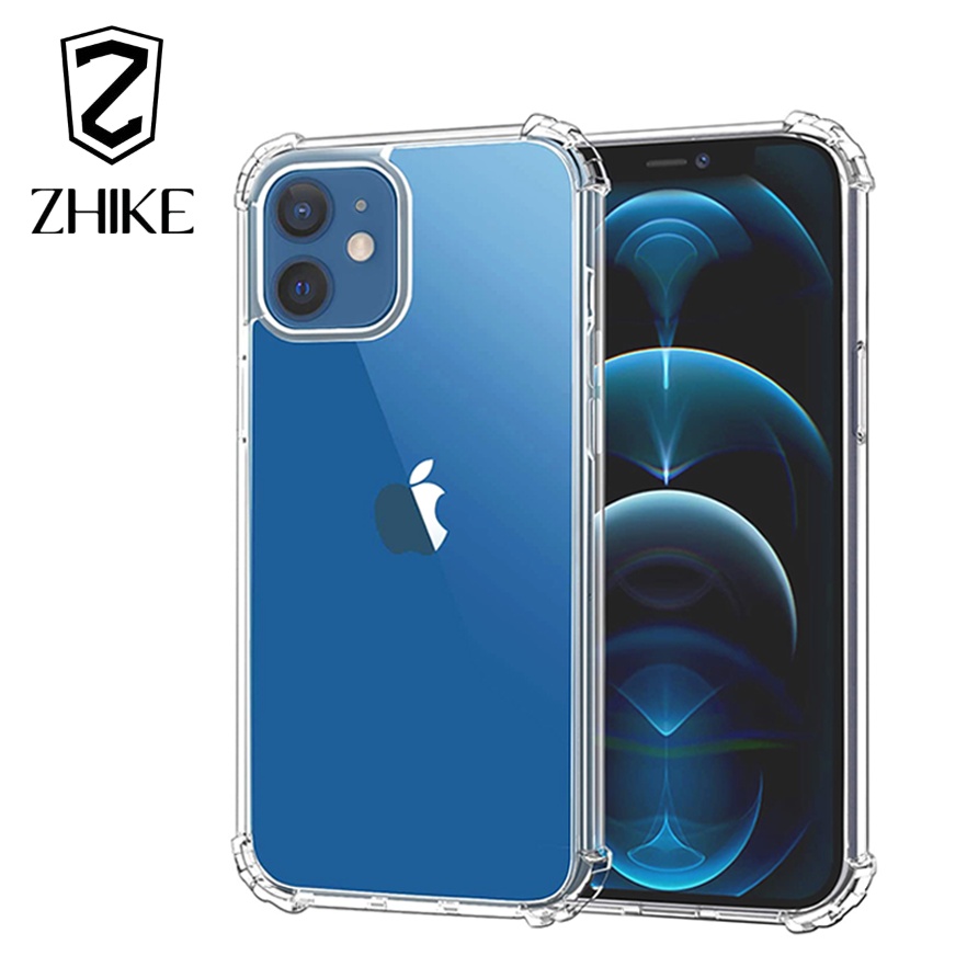 ZHIKE Case for Mobile Cell Phone Cover TPU Soft Thin Slim Clear Blank Transparent Bumper Cellphone for iPhone 13 Case