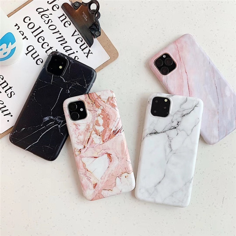 2021 Marble Ultra Slim Thin Glossy Soft Shockproof TPU Rubber Stylish Flexible Protective Cover for iPhone 12 Pro Max Phone Case