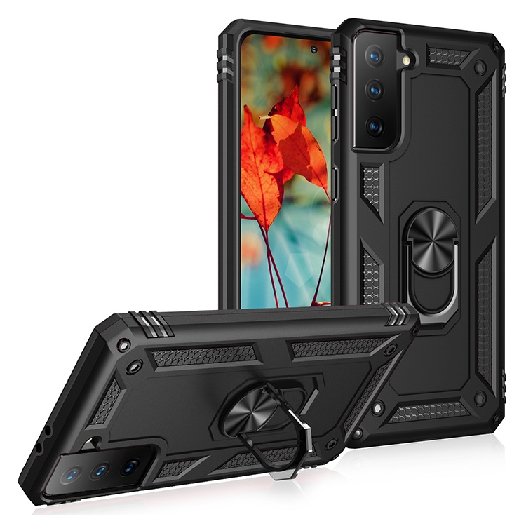 Luxury Custom Shockproof Metal Ring Kickstand TPU PC Hybrid Mobile Phone Back Cases Covers For Samsung A32 A52 A72 A71
