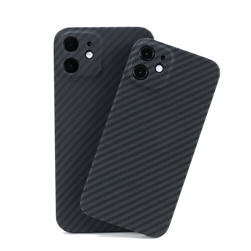 Slim ultra-thin Full Carbon Aramid Fiber Phone Case for iPhone 11 12 Pro