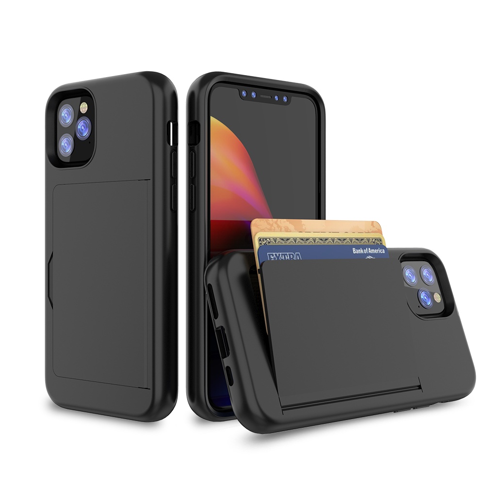 2019 ultra thin shockproof TPU wallet fold stand cellphone cover for iPhone 11 12 Mini Pro Max card slot purse mobile phone case