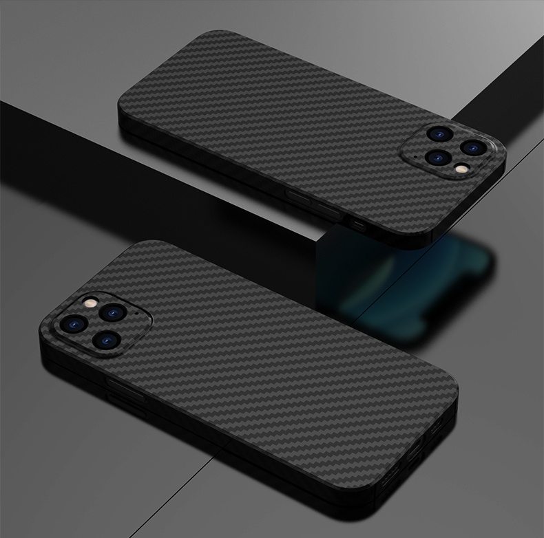 Luxury Carbon Fiber Aramid Case Phone Cases for Apple iPhone 11 12 Pro Max 12 Mini Ultra Thin Slim Shockproof Shell Cover