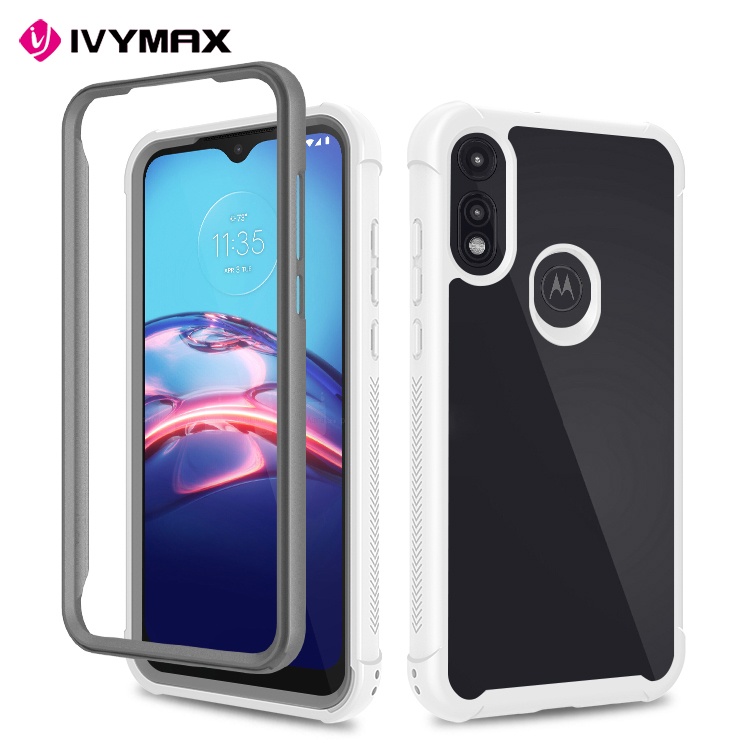 360 Degree Full Cover Bumper Ultra Thin TPU Clear Phone Case For MOTOROLA MOT E(2020)