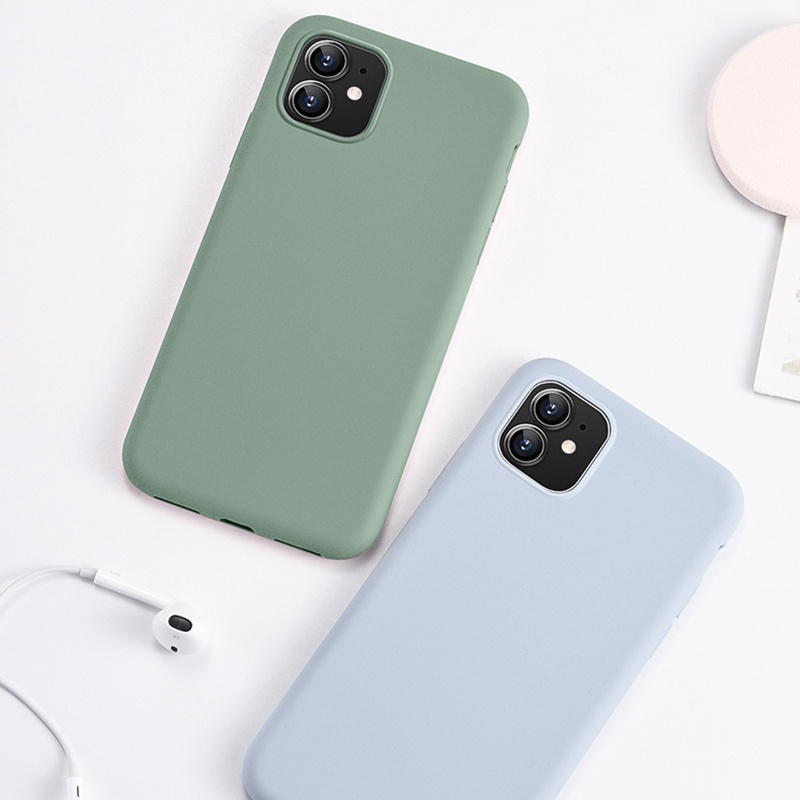 15 Colors Matte Soft Tpu Silicone Shockproof Phone Cover Case For iPhone 11