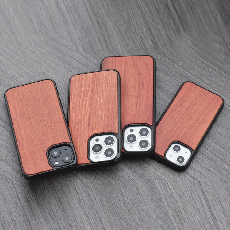 Thin Wood Case Wooden Case For iPhone 13 Pro Real Bamboo Mobile Phone Cover For iPhone 13 Pro Max 13 Mini 13 12 11 Cases Wood