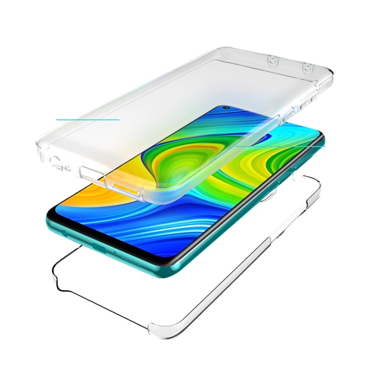 360 Full Coverage Thin Phone Cover Case Phone Clear Case For Xiaomi note 9