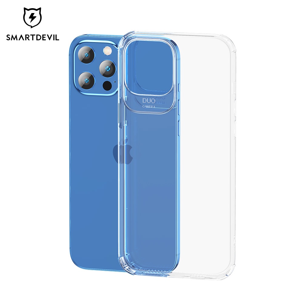SMARTDEVIL Anti-impact Transparent Soft Phone Case For iPhone 12/12 Pro With Corner Airbag Protection