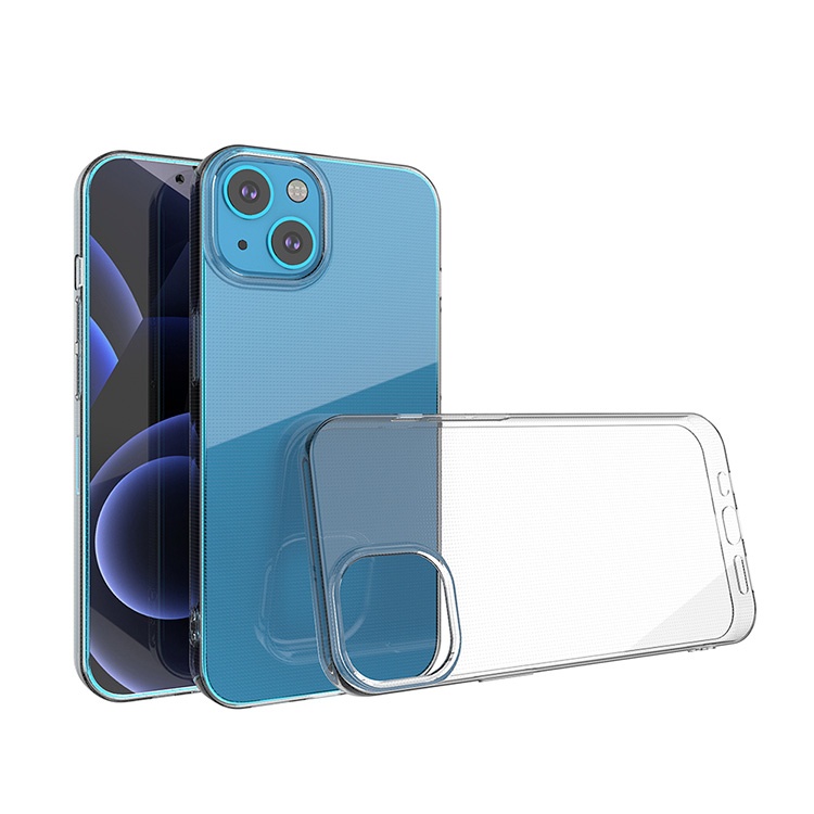 0.5mm ultra thin crystal clear transparent tpu cell phone case for iPhone 13 12 11 pro max x xs xr slim back cover