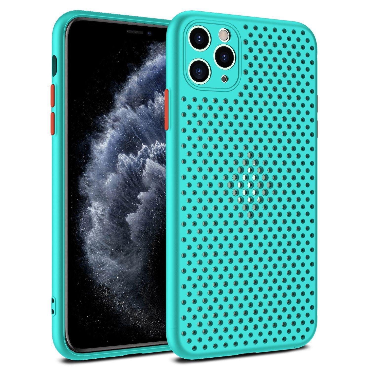 Air cooling Breathable Design Heat Dissipation Radiating Ultra Thin Durable phone case cover For iPhone 12