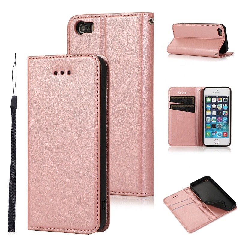 Thin Mobile Phone Bags Leather Case For iPhone 12 Mini 11 Pro X XS Max XR 8 7 6 6S Plus SE 2020 Flip Cards Slot Shockproof Cover