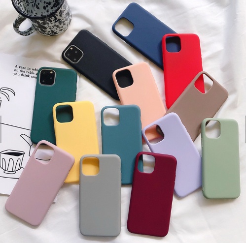 Custom Wholesale Soft Shockproof Thin Anti-knock Candy Color Premium Silicon Tpu Mobile Cell Phone Case 2021 For Iphone 12