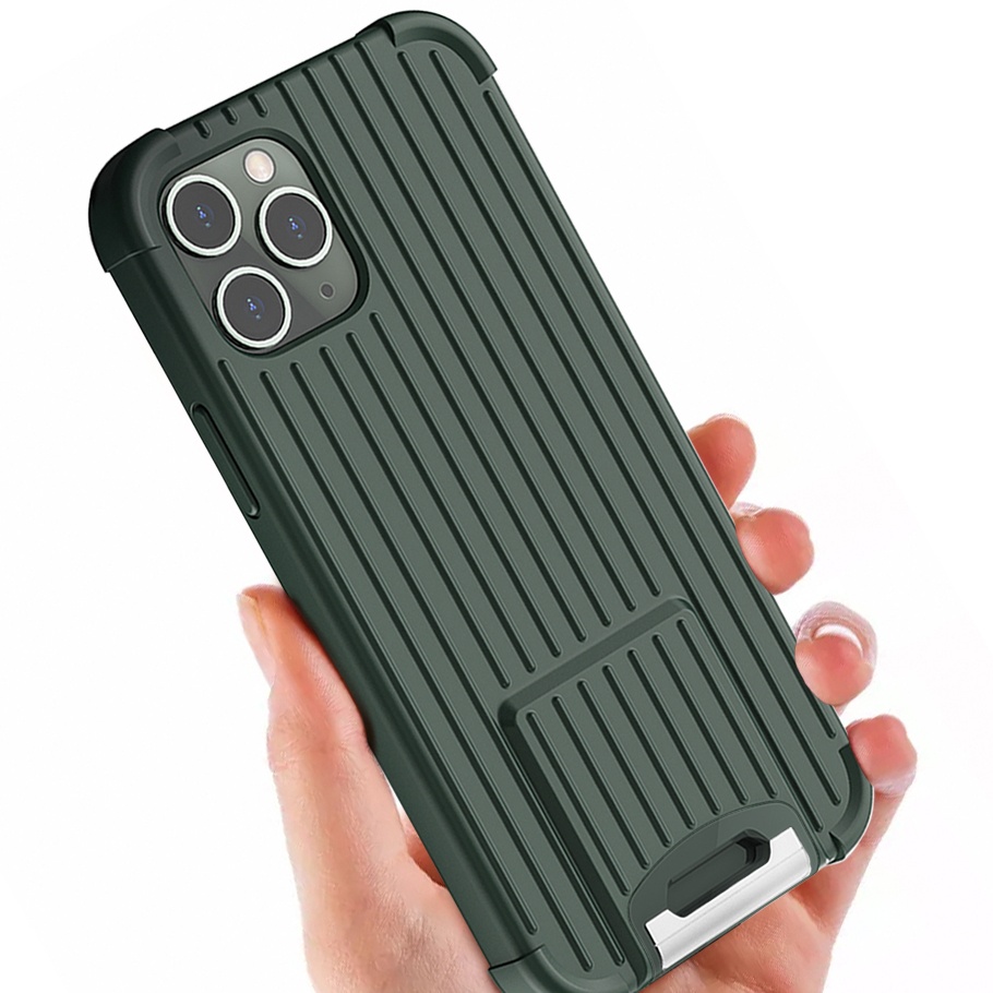 Designed For Iphone 12 Pro Case Ultra-Thin Shockproof Case With Vertical/Horizontal Metal Stand Suitable For Iphone 12 Pro Max